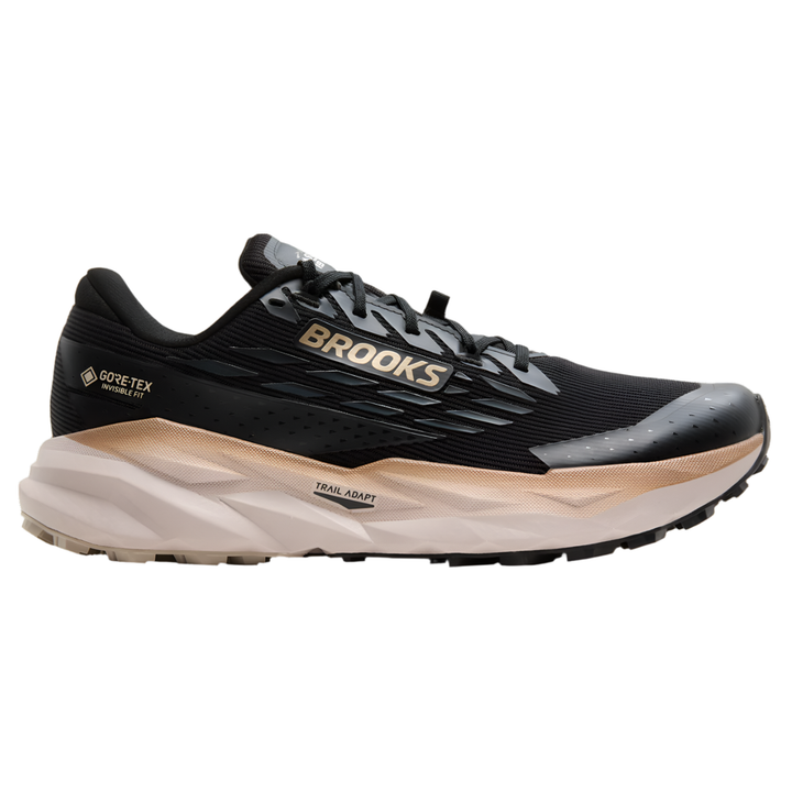 Brooks Mens Cascadia 19 GTX - Black/Ebony/Chateau Gray - Trail - AW25