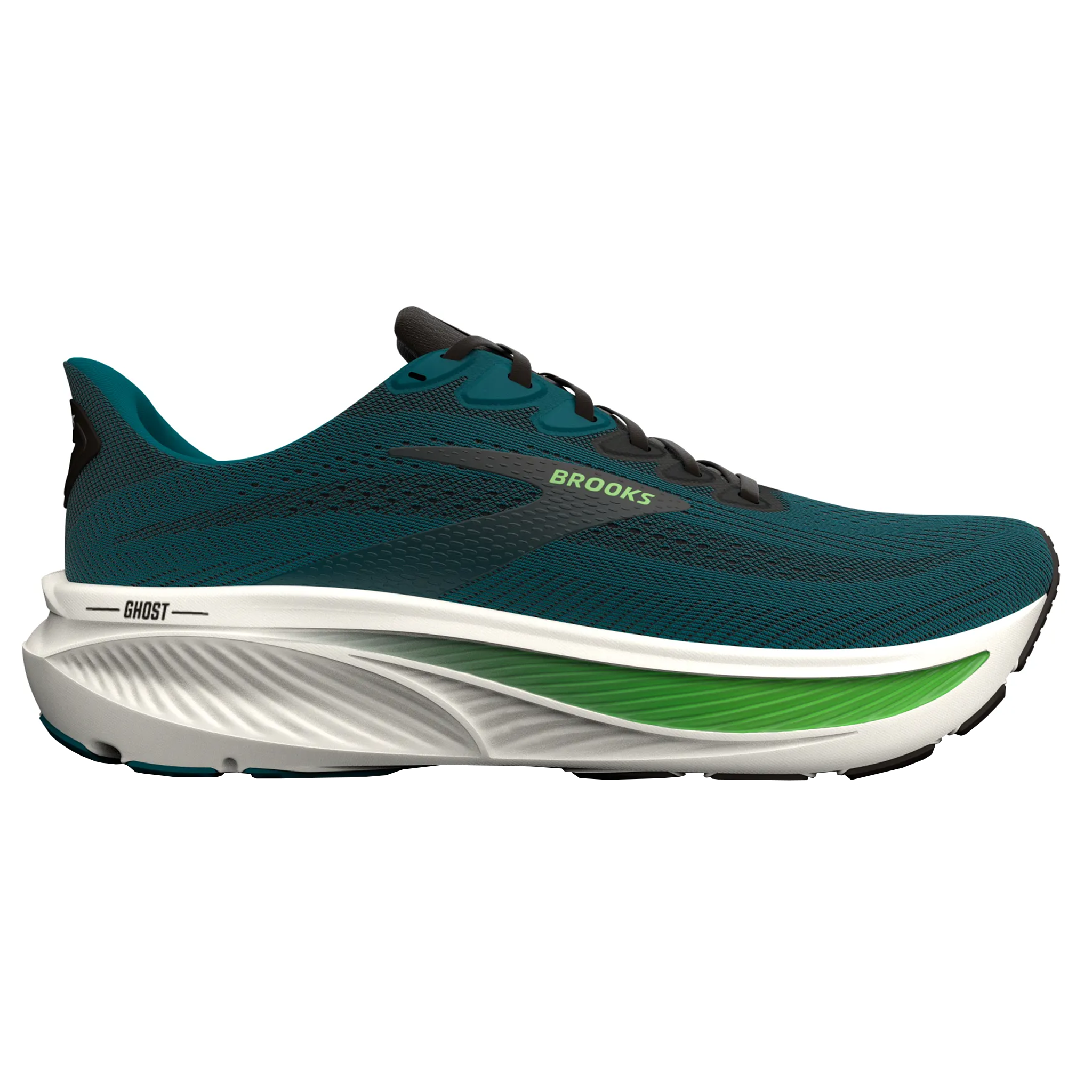 Brooks Mens Ghost 17 - Atlantic Deep/Black/Green - Neutral - SS26