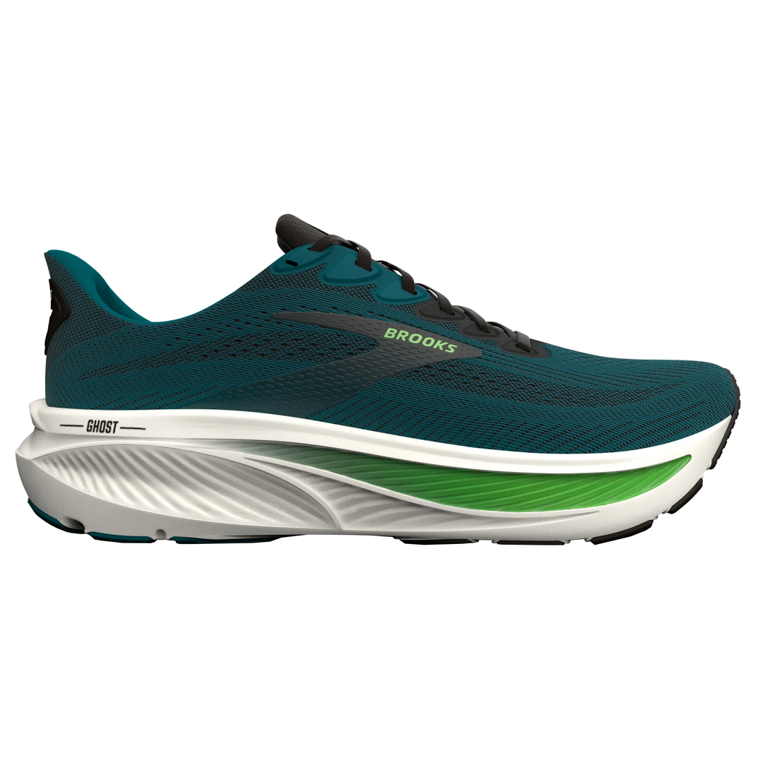 Brooks Mens Ghost 17 - Atlantic Deep/Black/Green - Neutral - SS26