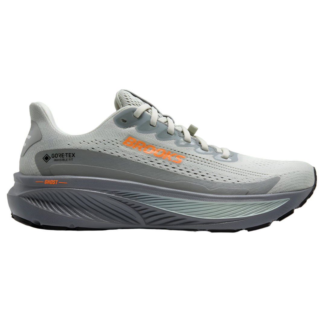 Brooks Herren Ghost 17 GTX – Smoke/Primer Grey/Orange – Neutral – AW25