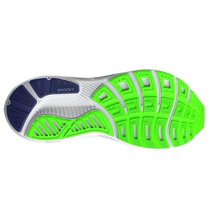 Brooks Mens Ghost 17 - Oyster/Beacon Blue/Gecko - Neutral - SS26