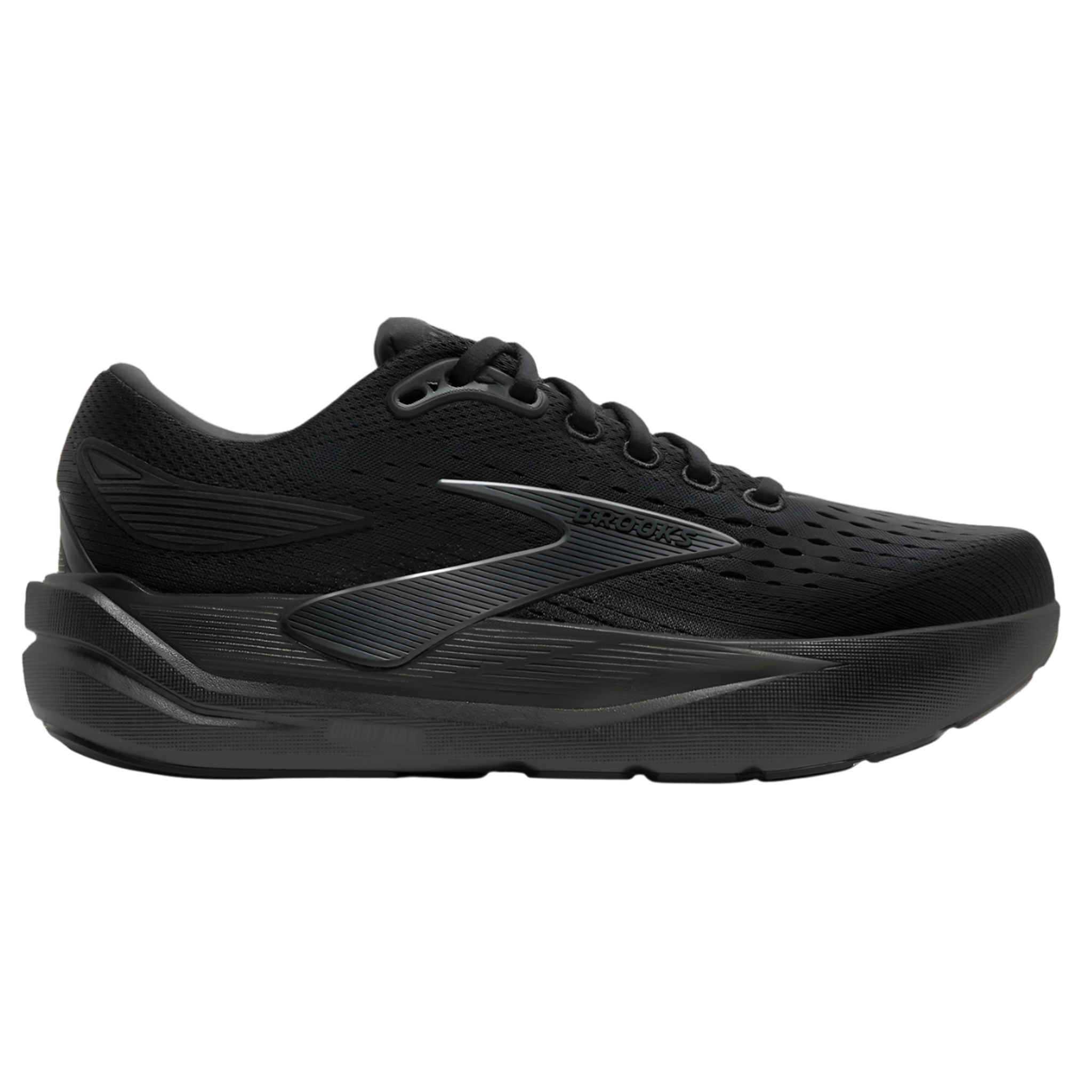 Brooks Mens Ghost Max 3 - Black/Black/Ebony - Neutral - AW25