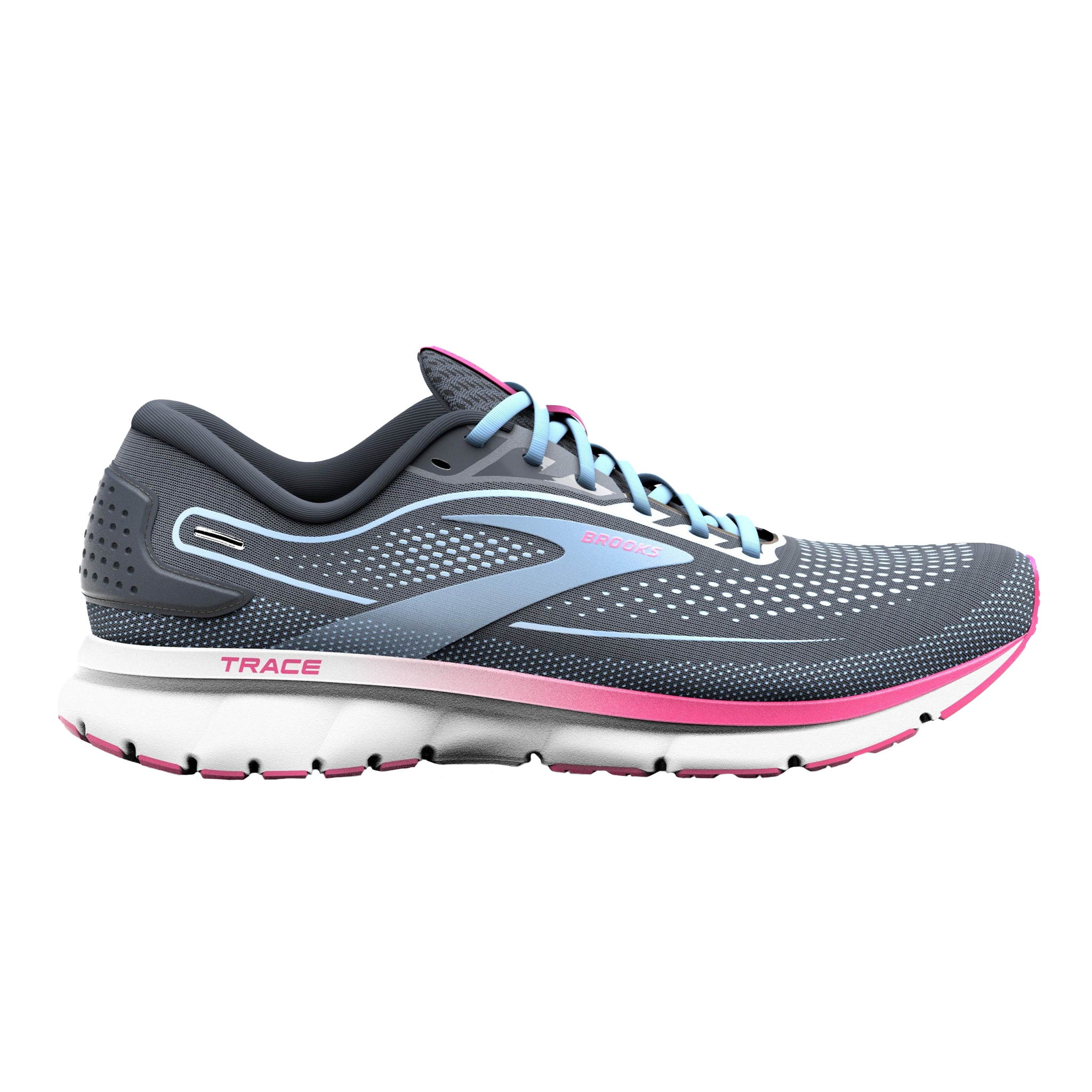 Brooks Womens Trace 2 - Ebony/Open Air/Lilac Rose - Neutral