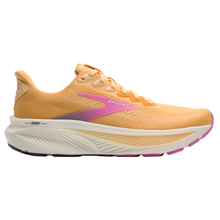 Brooks Womens Ghost 17 - Apricot/Grey/Pink - Neutral - AW25