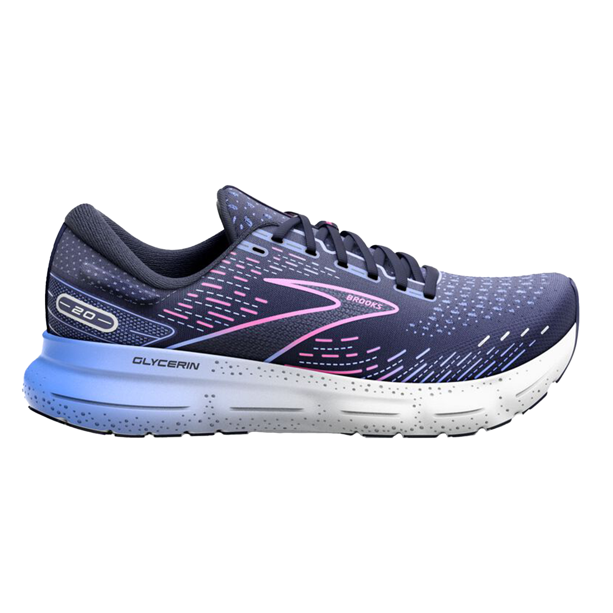 Brooks Womens Glycerin 20 Tropical Peach Fusion Coral Latigo Bay