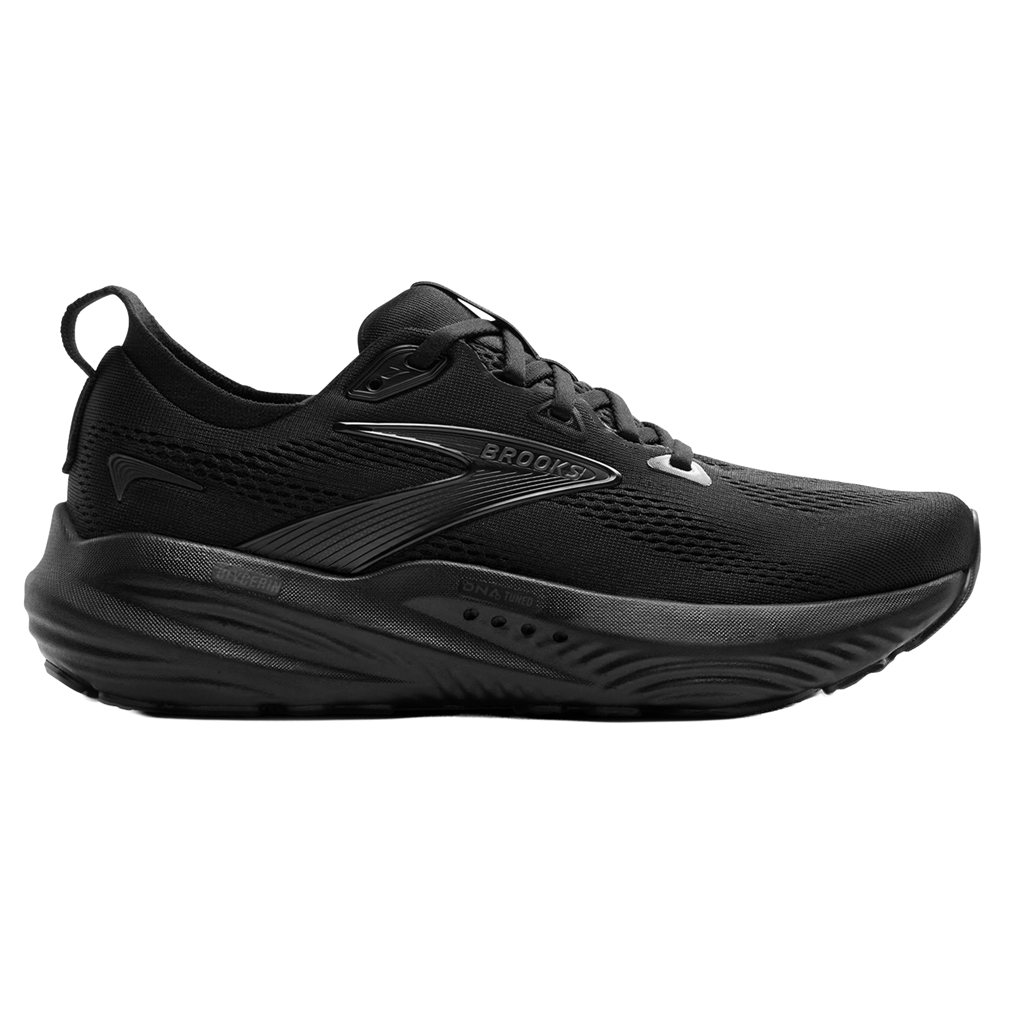 Brooks Womens Glycerin 22 - Black/Black/Ebony - Neutral  - SS25