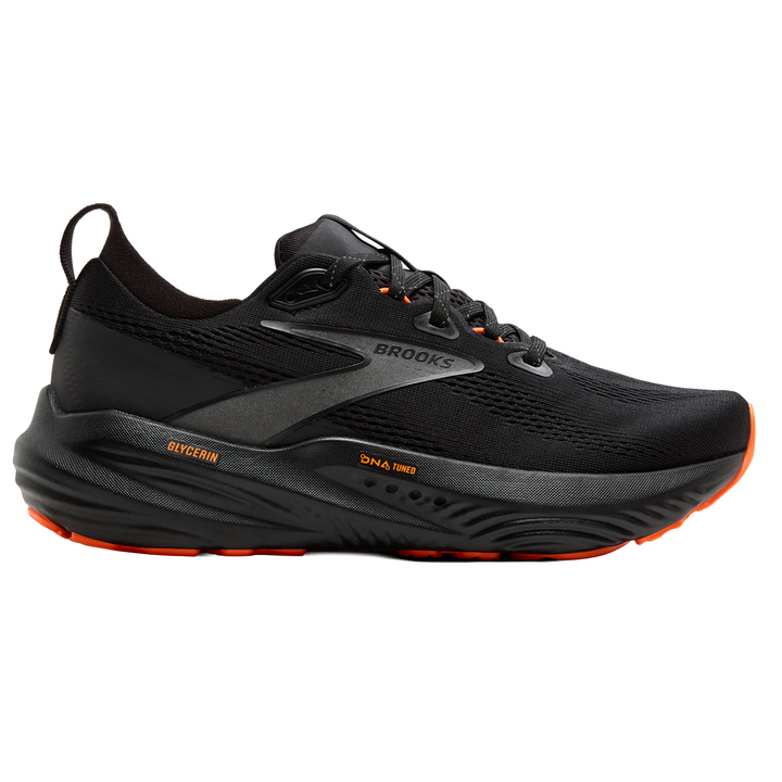 Brooks Womens Glycerin 22 - Black/Orange - Neutral - AW25
