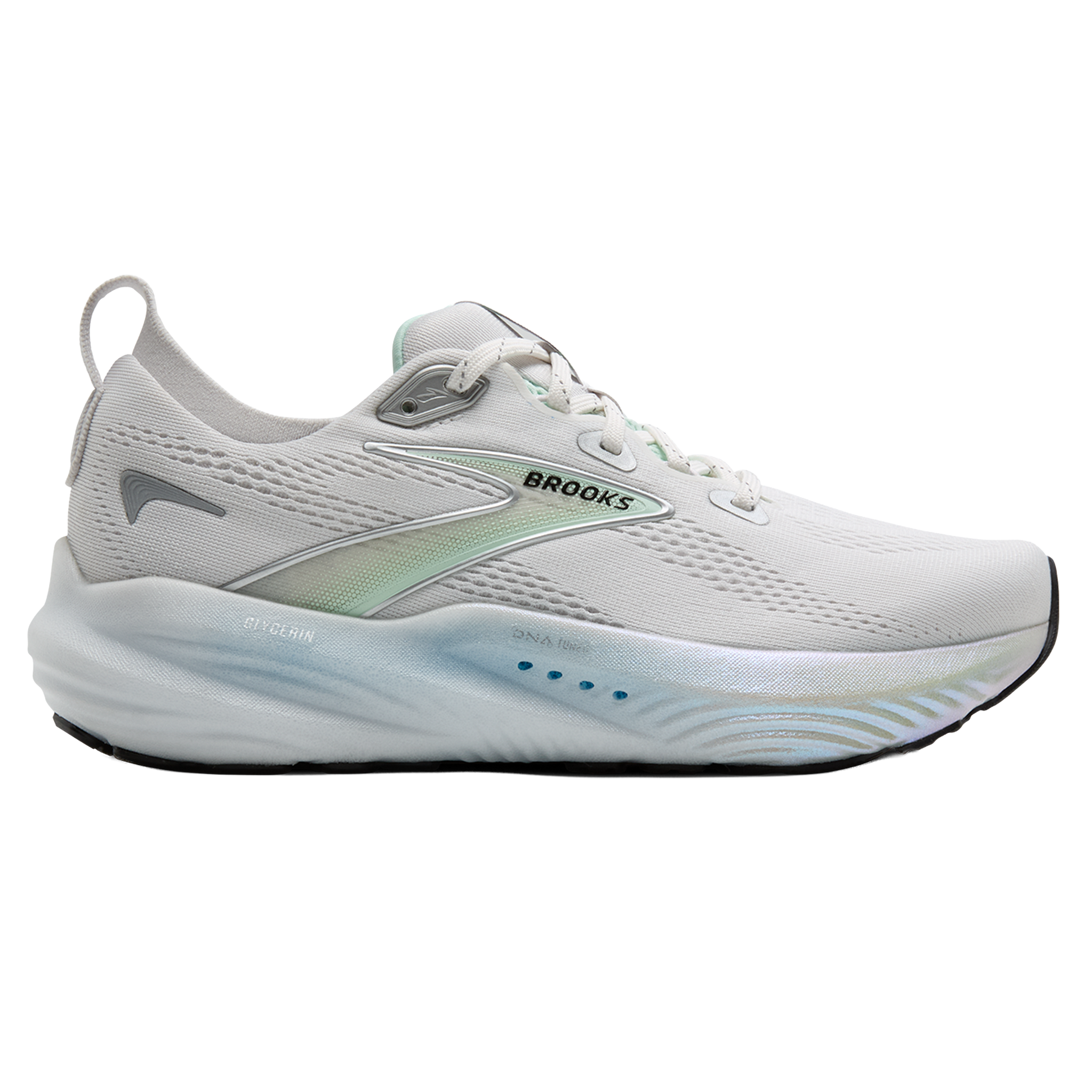 Brooks Womens Glycerin 22 - Pearlized White/Bay - Neutral  - SS25