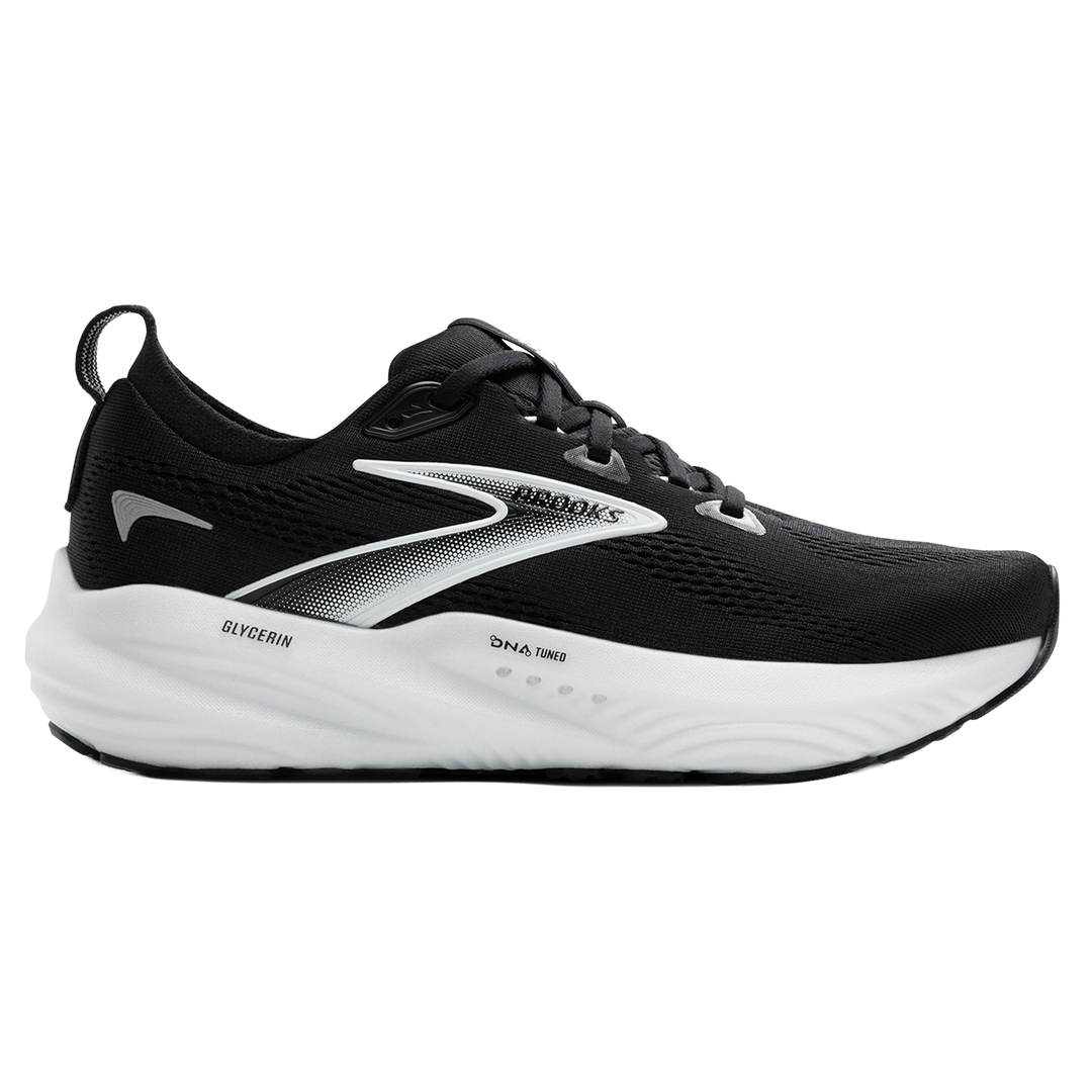 Brooks Womens Glycerin 22 - Black/Grey/White - Neutral  - SS25