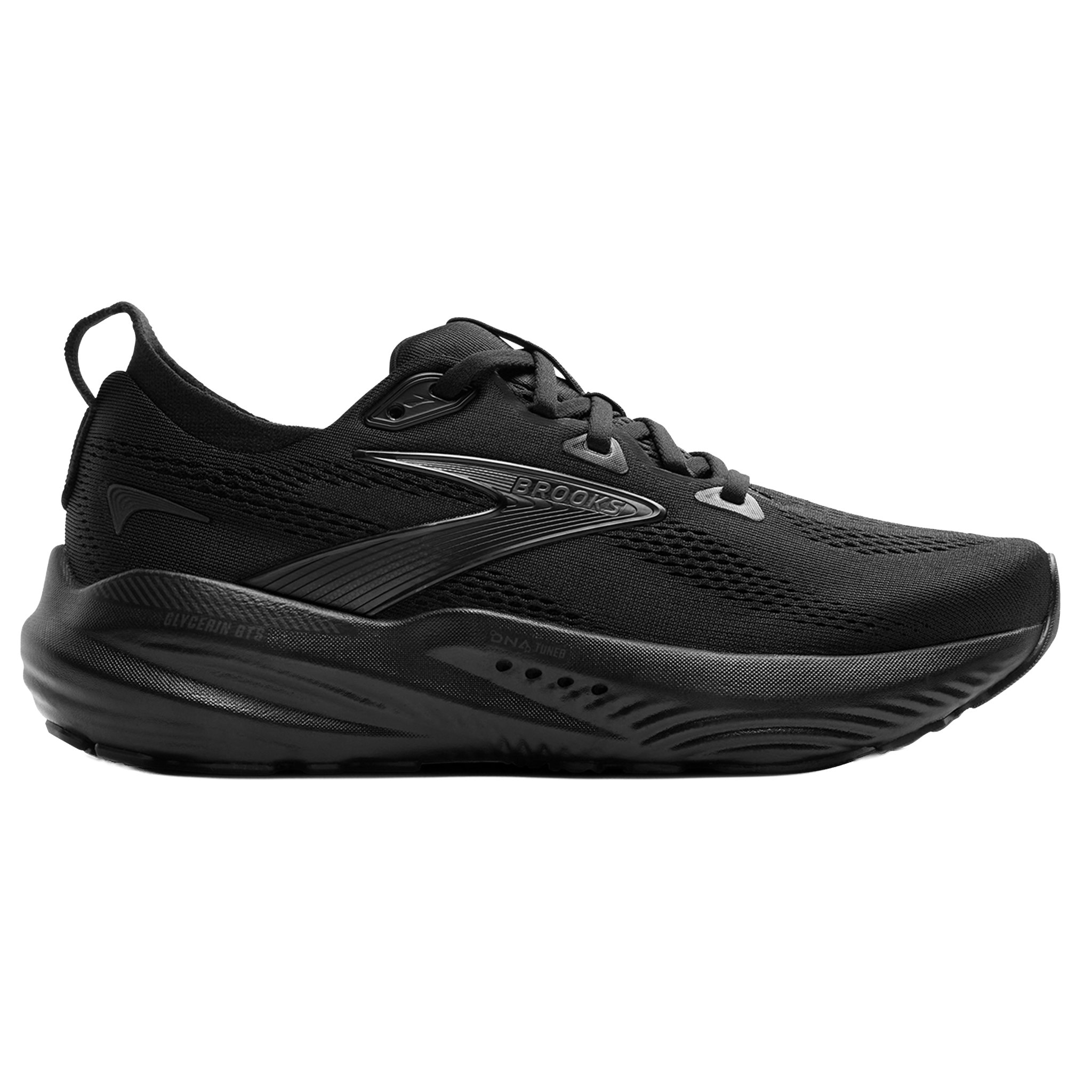 Brooks Womens Glycerin GTS 22 - Black/Black/Ebony - Stability - SS25