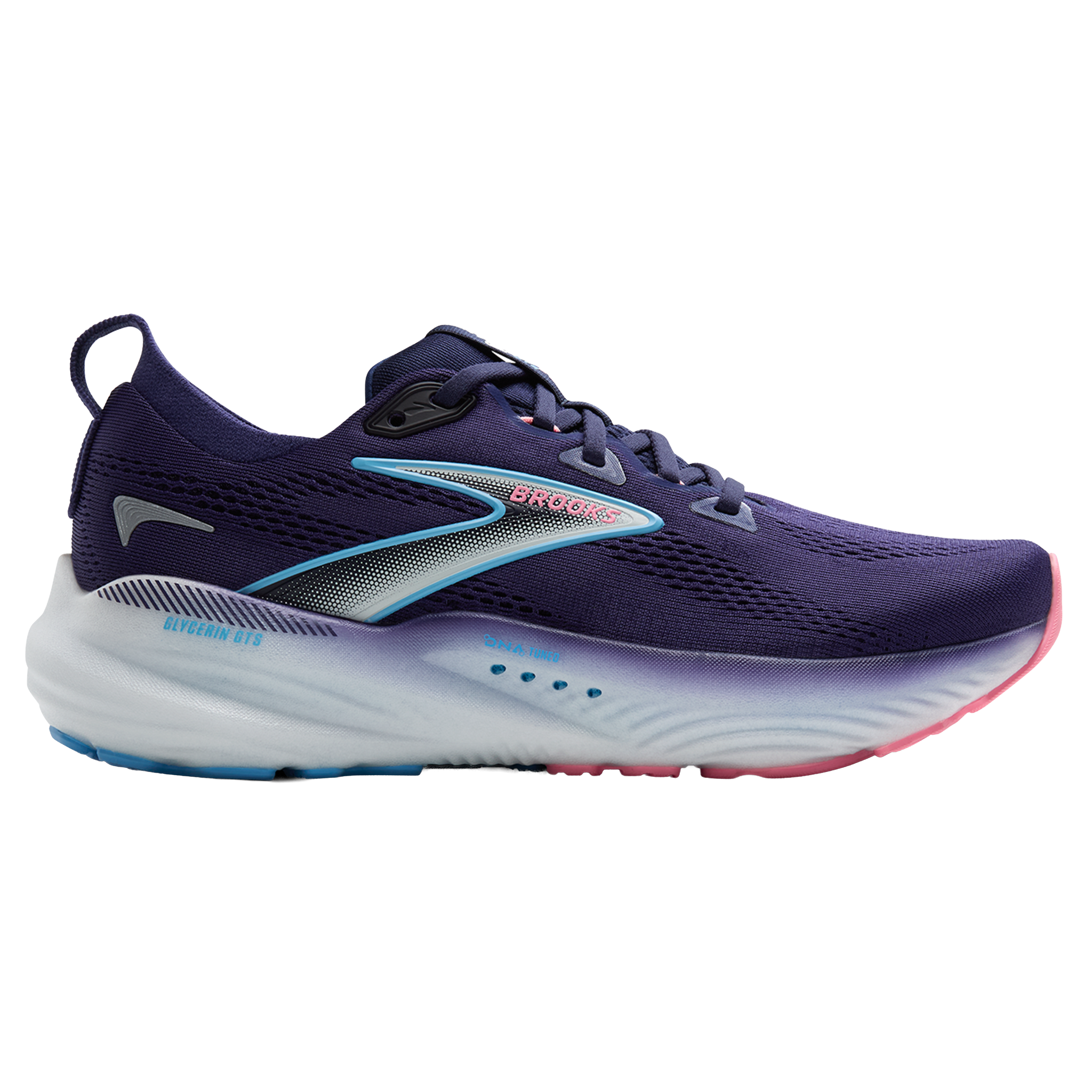 Brooks Womens Glycerin GTS 22 - Blue Ribbon/Peacoat/Dianthus - Stability - SS25