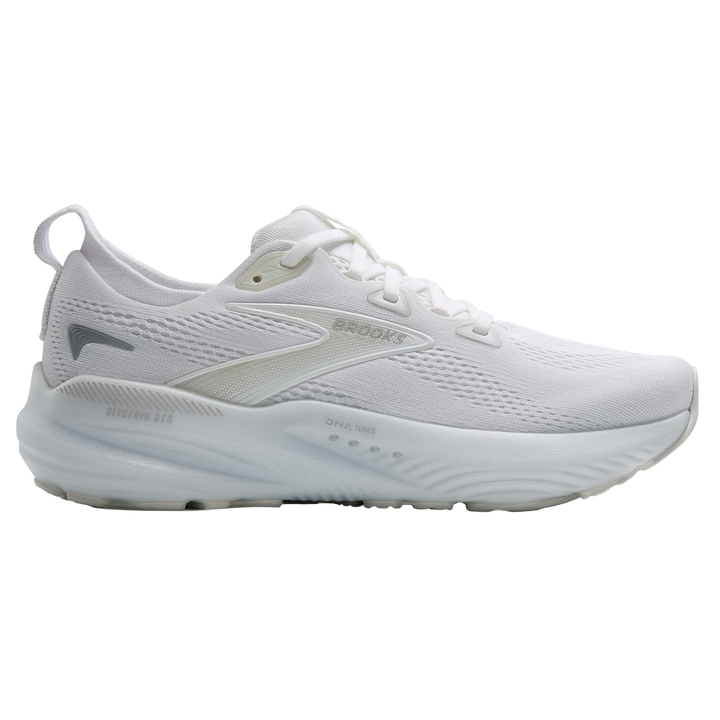 Brooks Womens Glycerin GTS 22 - White/White/Grey - Stability - SS25