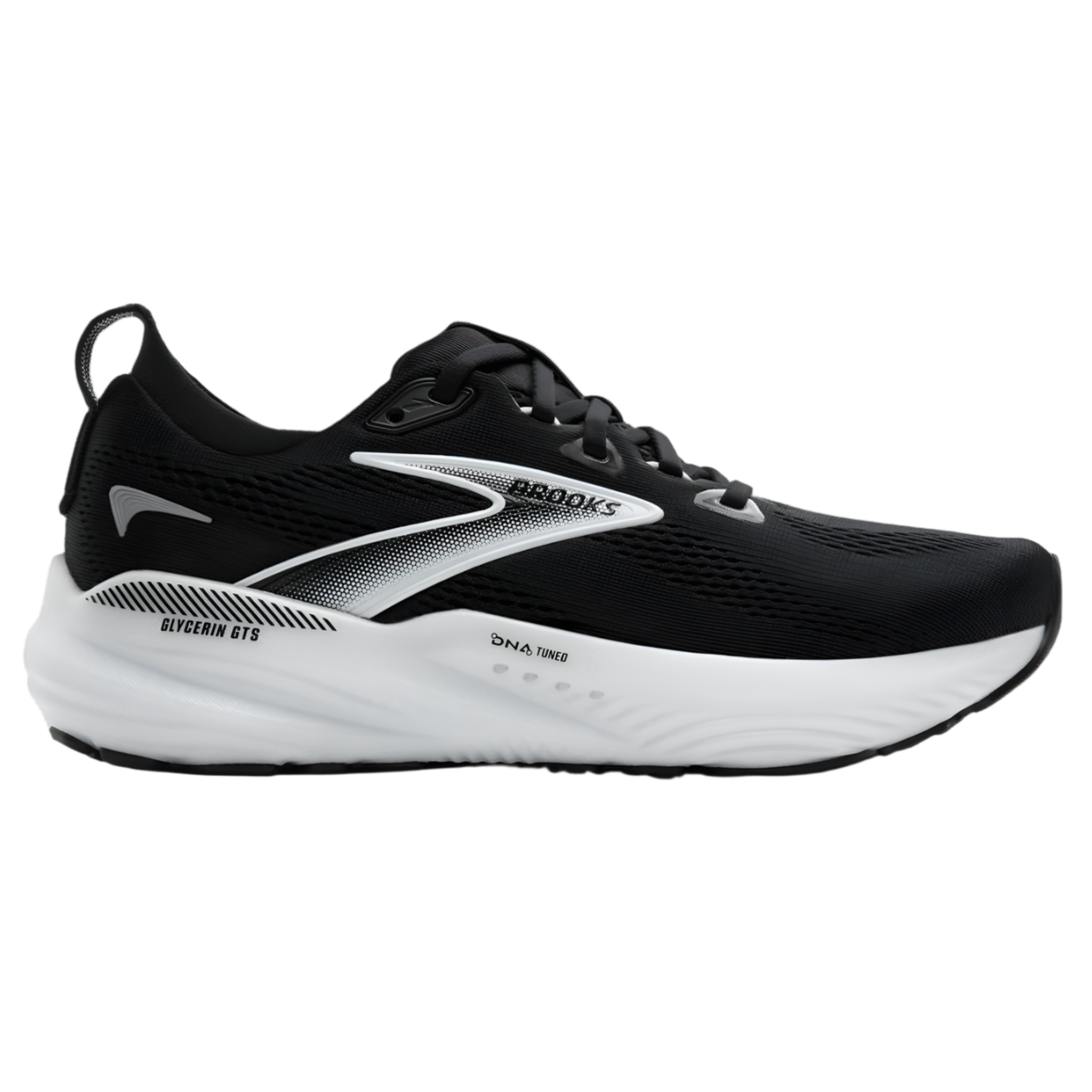 Brooks Womens Glycerin GTS 22 - Black/Grey/White - Stability - SS25