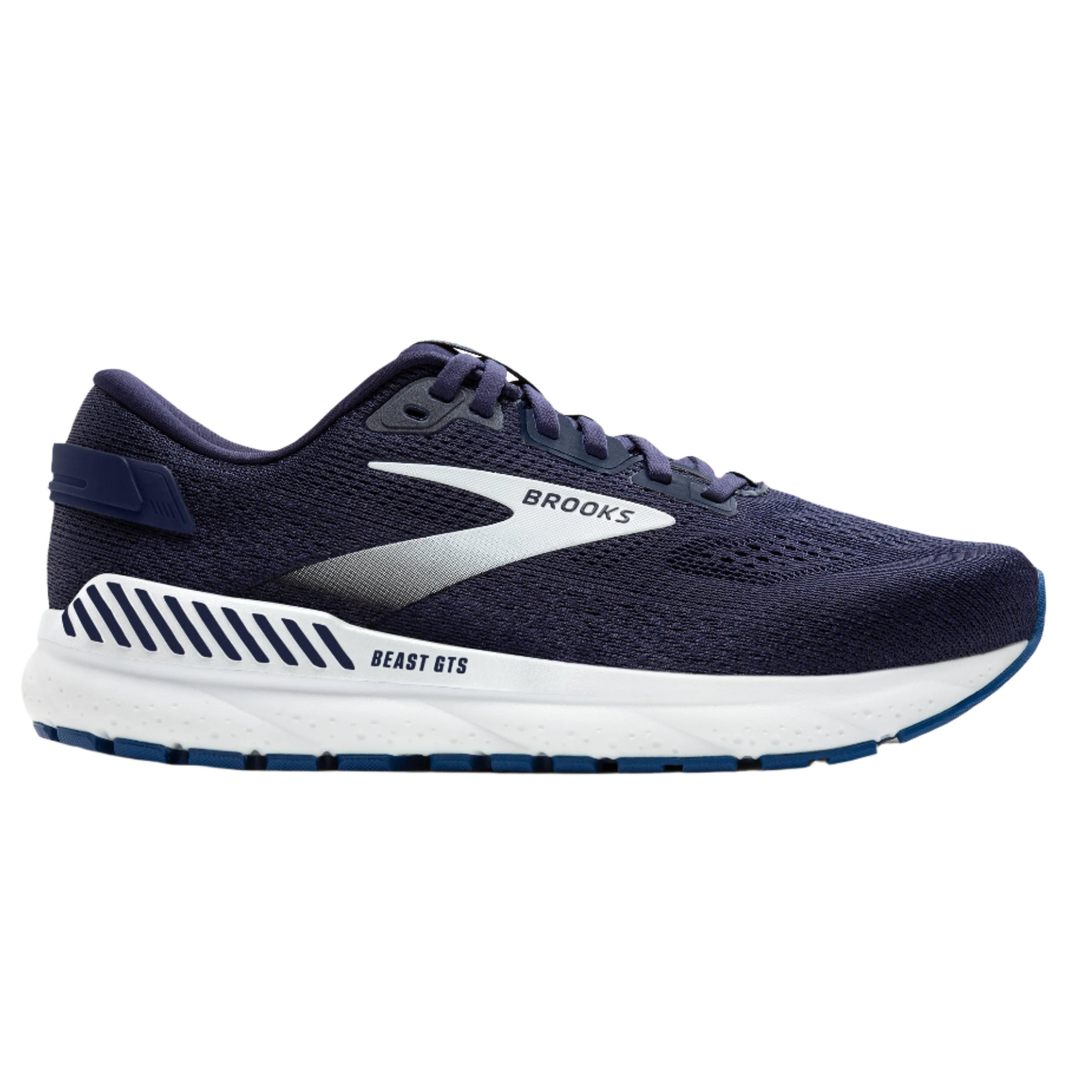 Brooks Mens Beast 24 GTS Extra Wide - 4E Width - Peacoat/True Navy/White - Stability