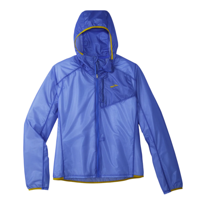 Brooks Womens All Altitude Jacket- Bluetiful/Golden Hour