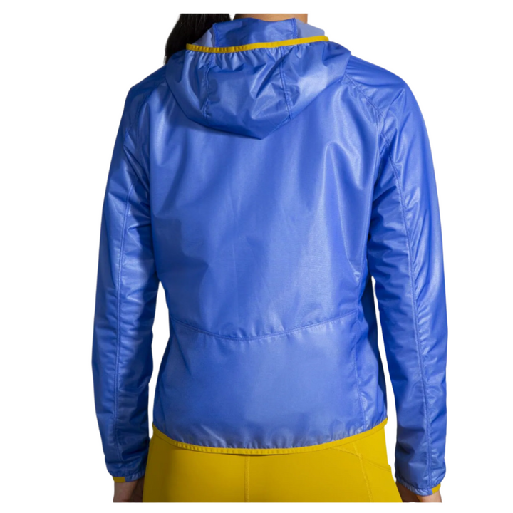 Brooks Womens All Altitude Jacket- Bluetiful/Golden Hour