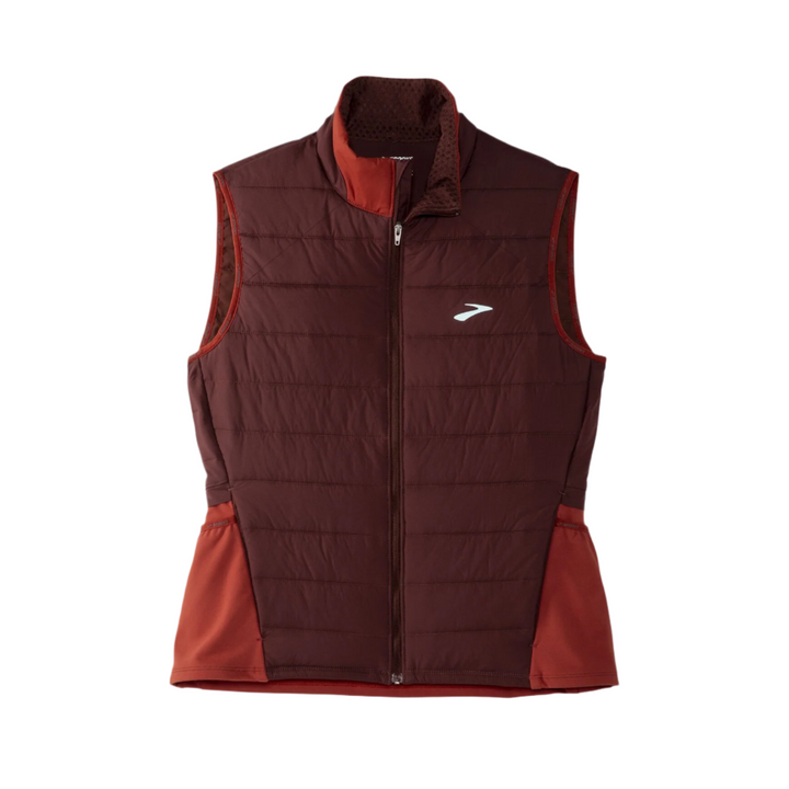 Brooks Womens Shield Hybrid Vest 2.0 - Run Raisin/Copper