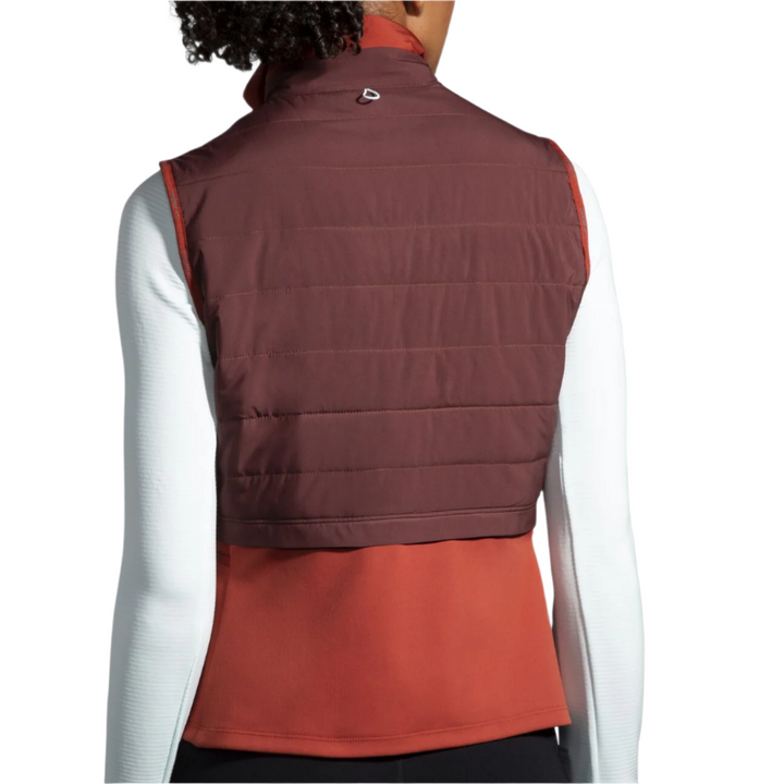 Brooks Womens Shield Hybrid Vest 2.0 - Run Raisin/Copper