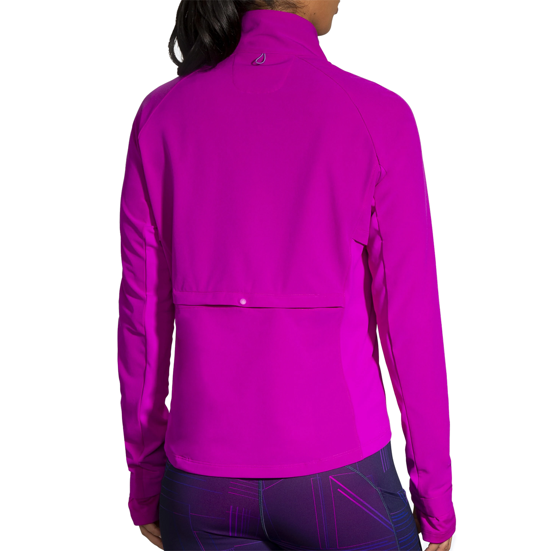 Brooks running jacket womens purple cheap