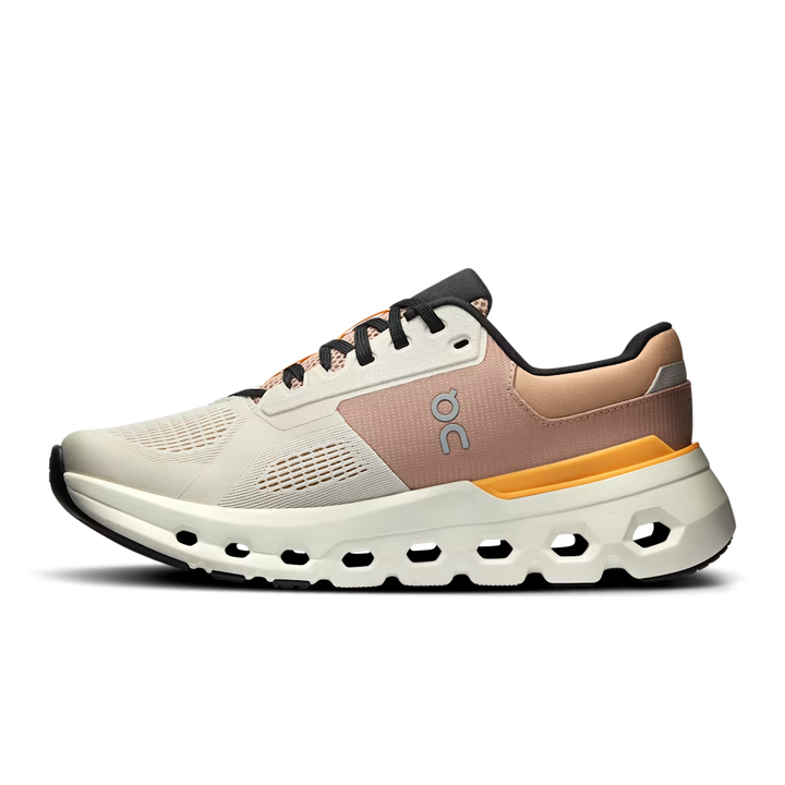 ON Womens Cloudrunner 2 Wide - D Width - Pearl/Tangerine - Stability - SS25