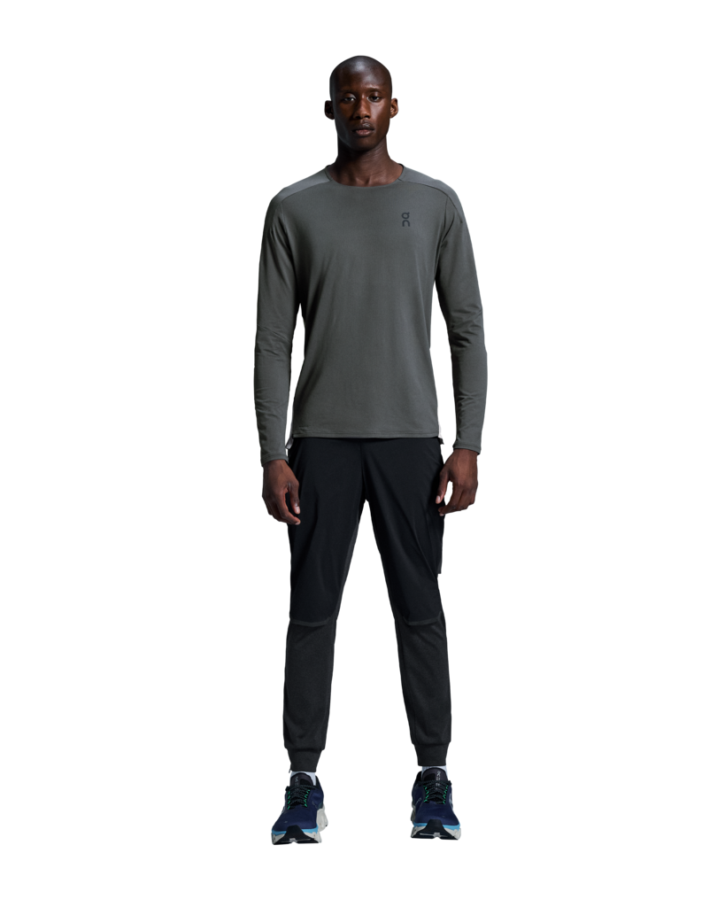 ON Men's Performance Long-T - Eclipse/Silver - SS25
