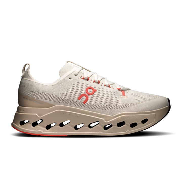ON Womens Cloudsurfer Max - Ivory/Salmon - AW25