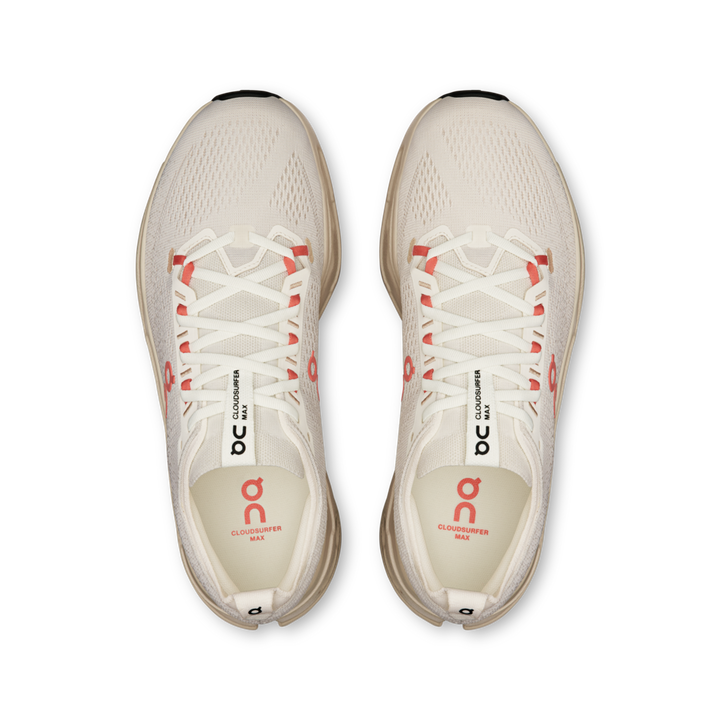 ON Womens Cloudsurfer Max - Ivory/Salmon - AW25