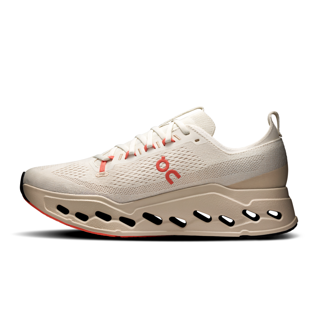 ON Womens Cloudsurfer Max - Ivory/Salmon - AW25