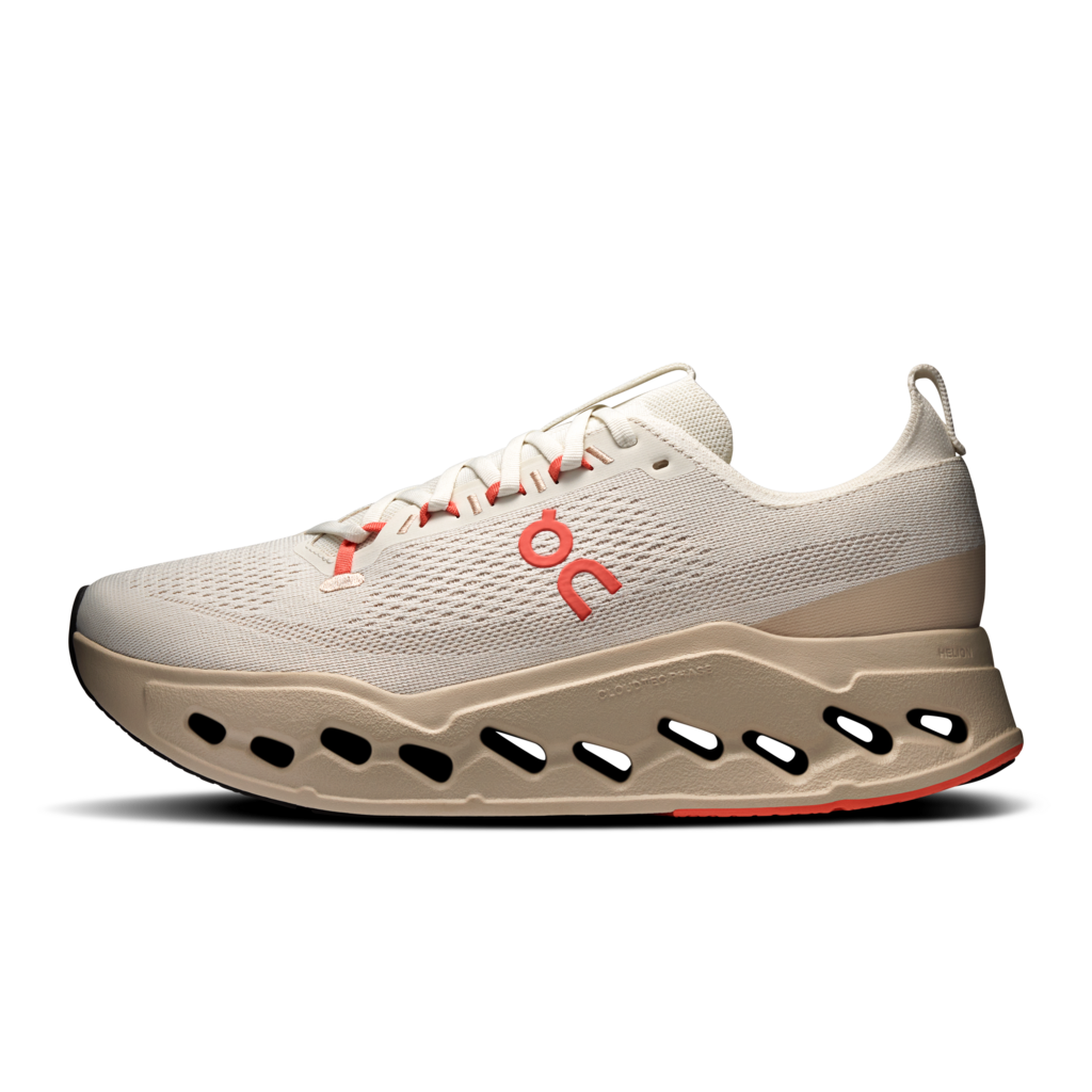 ON Womens Cloudsurfer Max - Ivory/Salmon - AW25
