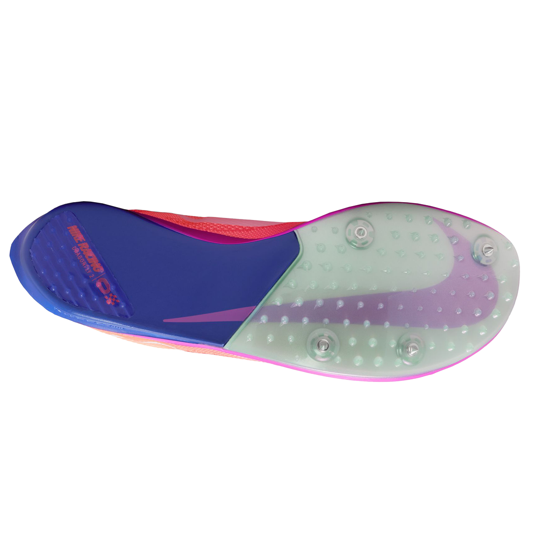 Nike ZoomX Dragonfly 2 RSG Spikes - Mangue brillant/Blanc/Indigo Burst - SP26