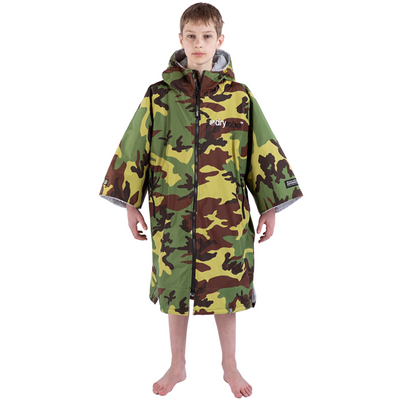 Dryrobe Advance KIDS (5-9) Short Sleeve - Camo/Grey