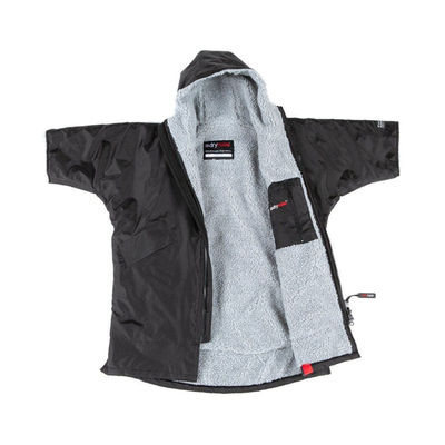 Dryrobe Advance KIDS (5-9) Short Sleeve - Black/Grey