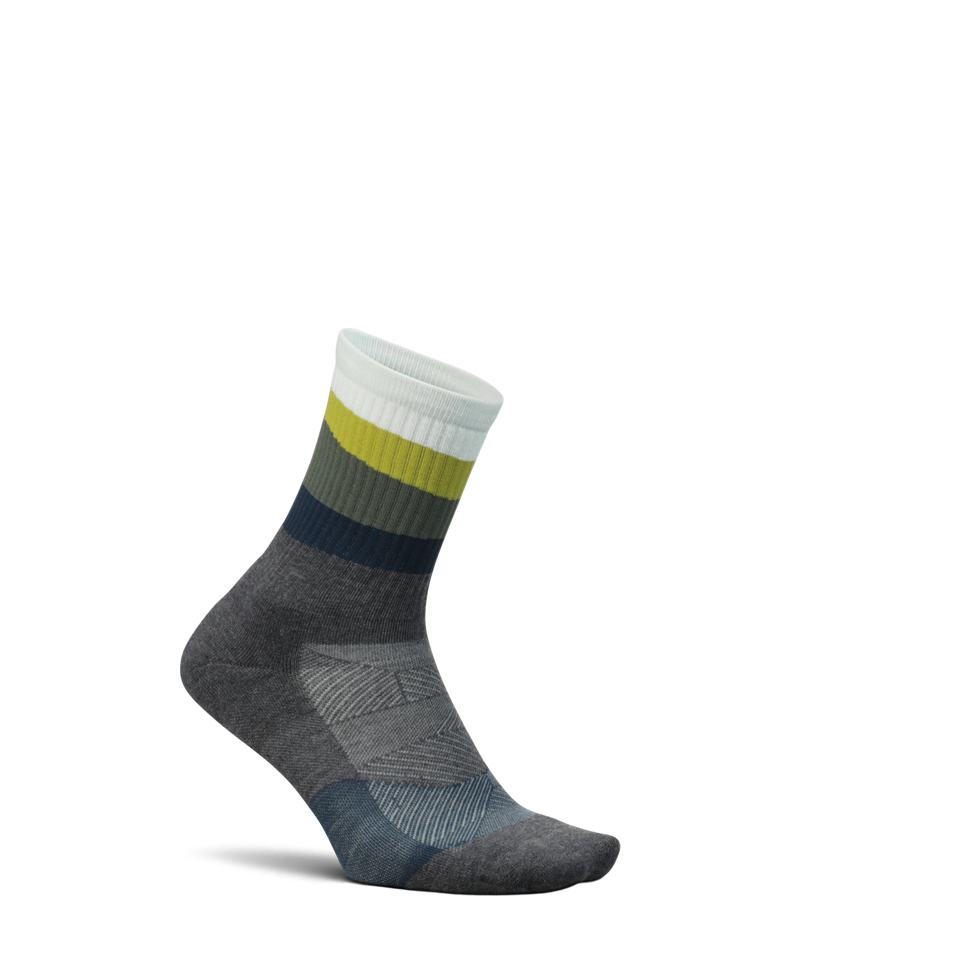 Feetures Trail Mini Crew Max Cushion - Ascent Gray