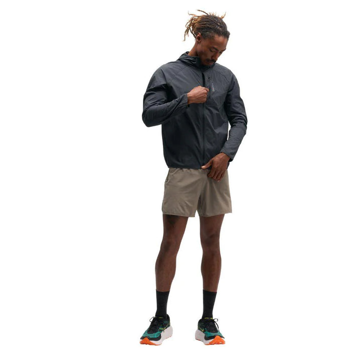 Hoka Mens Skyflow Wind Jacket - Black - AW26