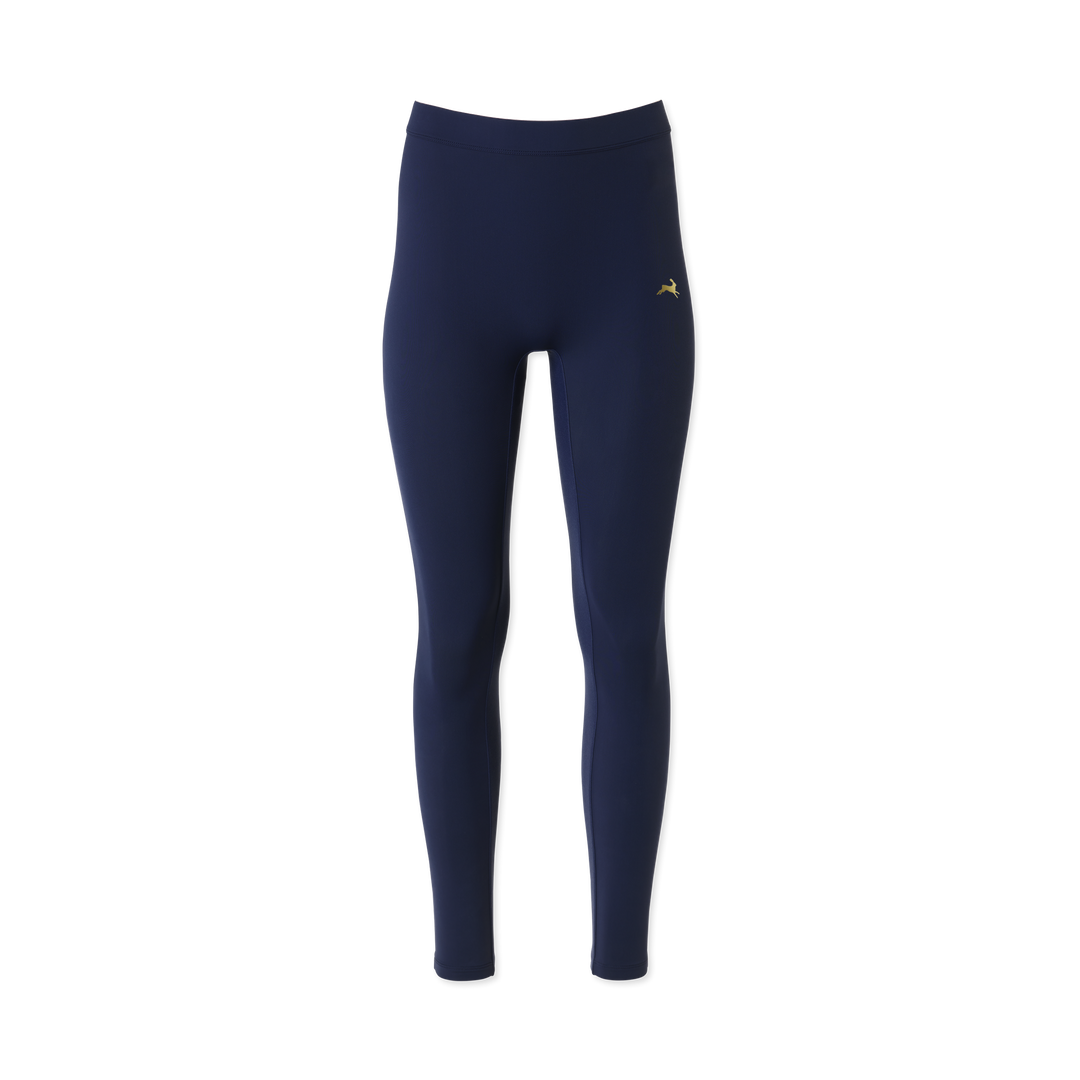 Tracksmith Womens Turnover Crop Tights - Navy - AW25