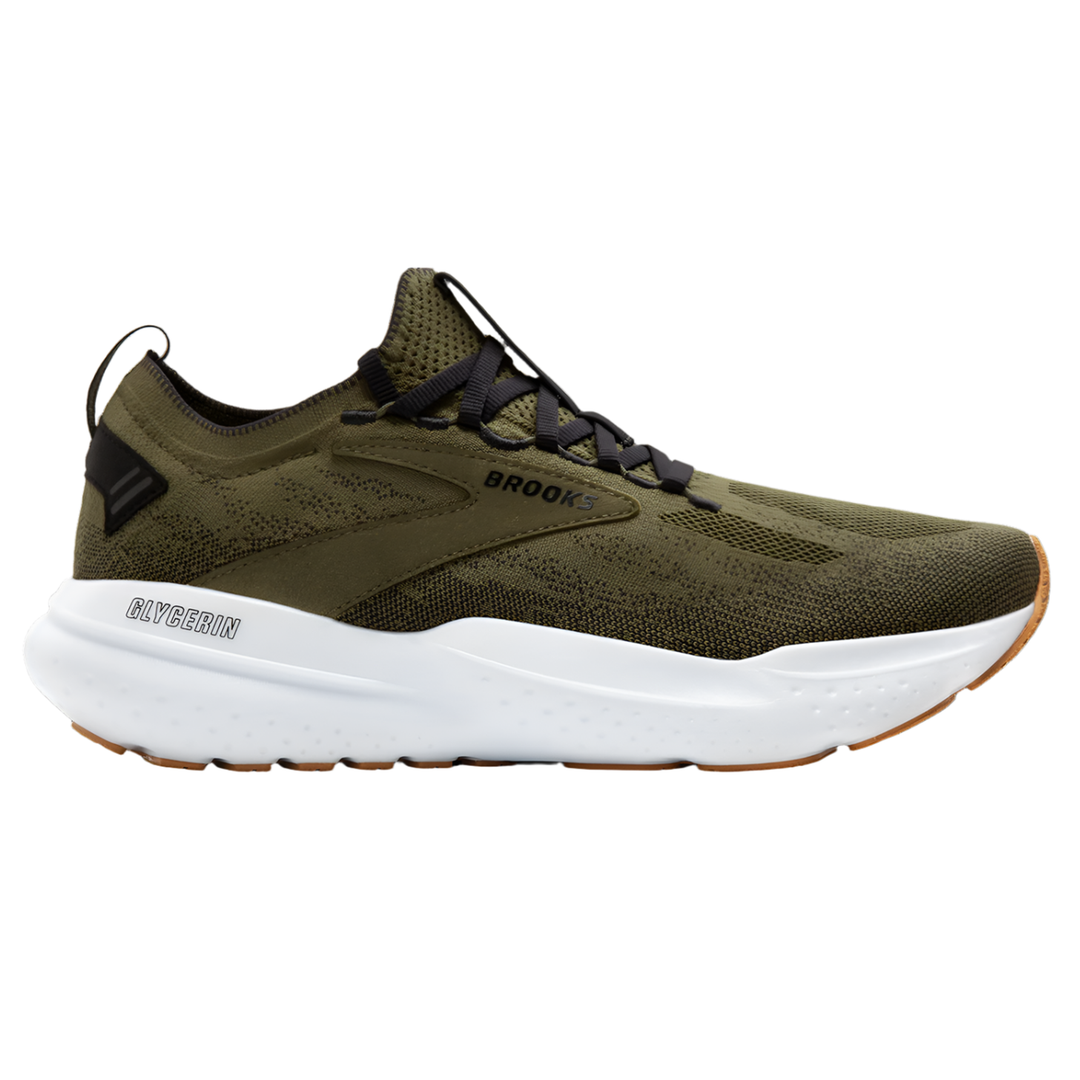 Brooks Mens Glycerin StealthFit 21 - Green/Black/White - Neutral