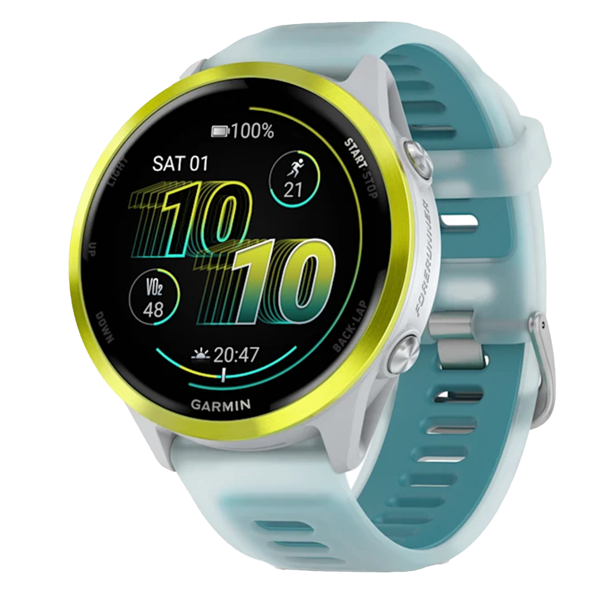 Garmin Forerunner 570 - 47mm - Amp Jaune Aluminium/Turquoise