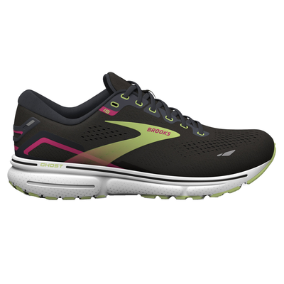 Brooks Womens Ghost 15 - Black/Ebony/Sharp Green - Neutral