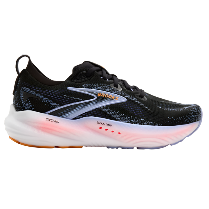 Brooks Womens Glycerin 22 - Black/Blue Heron/Orange - Neutral - AW25