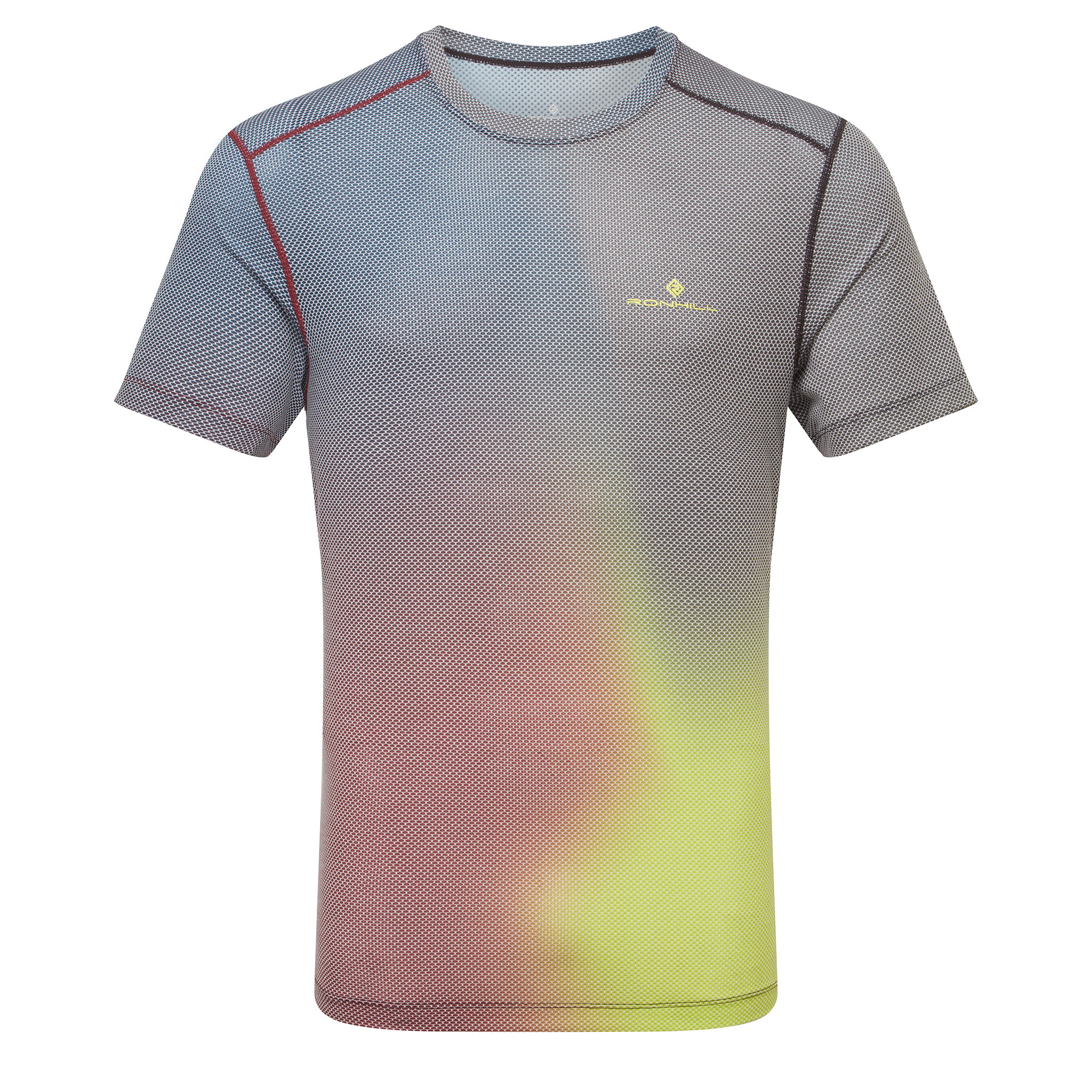 RonHill T-shirt Tech Golden Hour S/S pour hommes - Acid Merge - AW25
