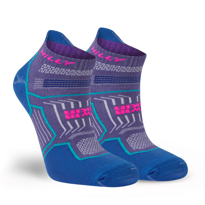 Hilly Twin Skin Socklet - Grape/Blue - SS25
