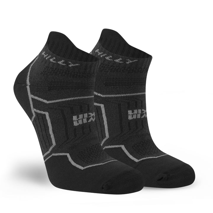 Hilly Twin Skin Socklet - Black/Anthracite - SS25