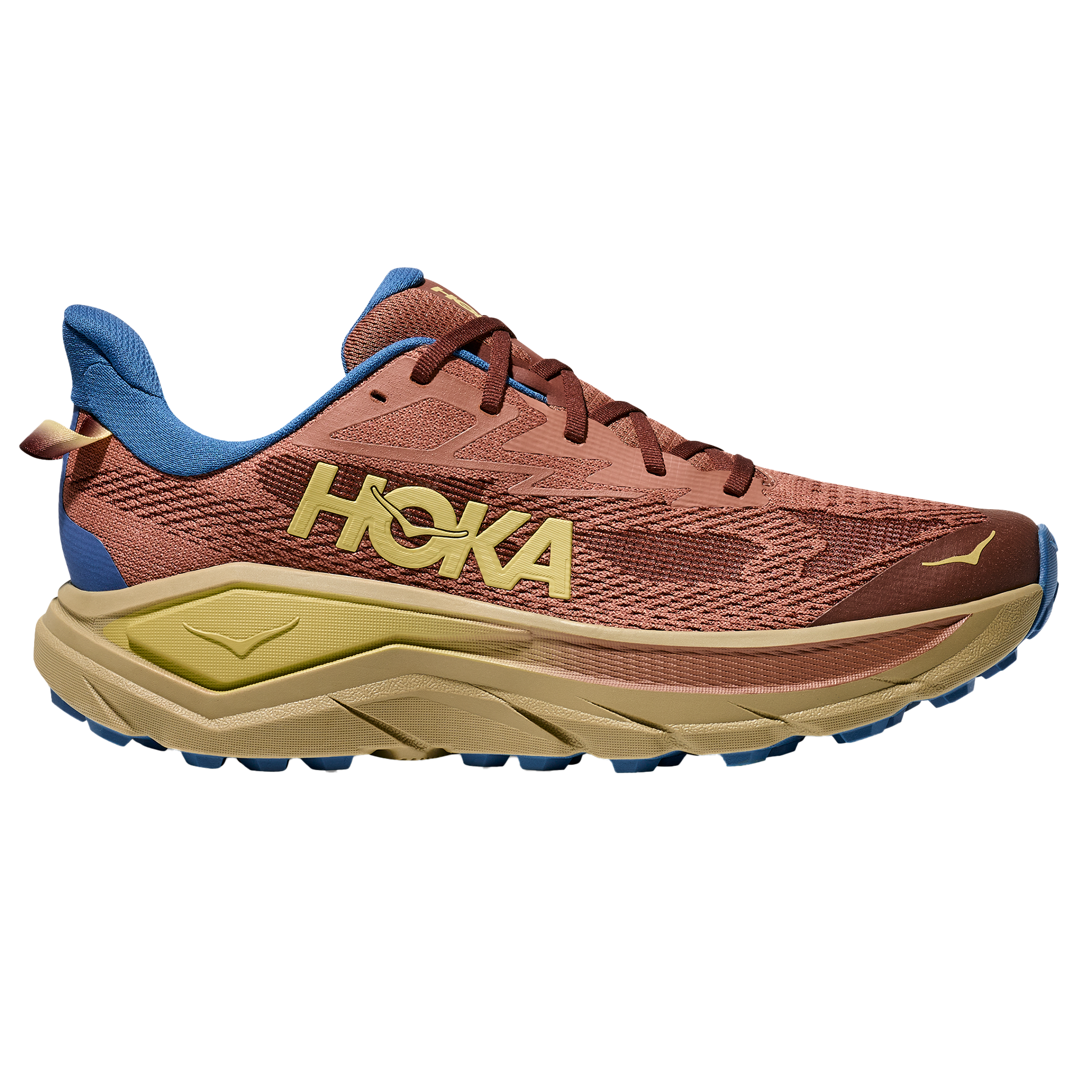 Hoka Mens Challenger 8 Wide - 2E Width - Maple/Cardamom - Trail - AW25