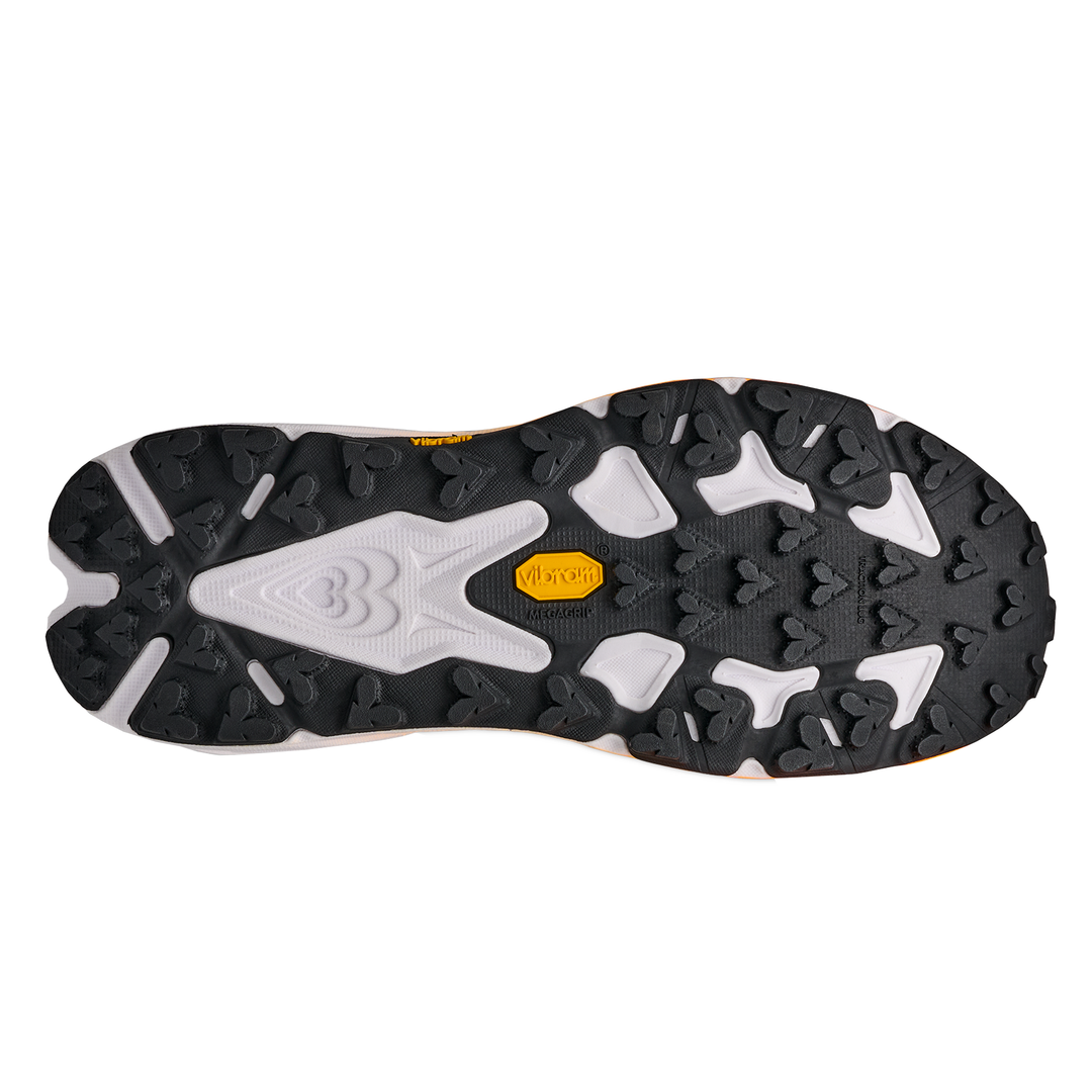Hoka Mens Speedgoat 7 - Frost/Neon Tangerine - Trail - AW26