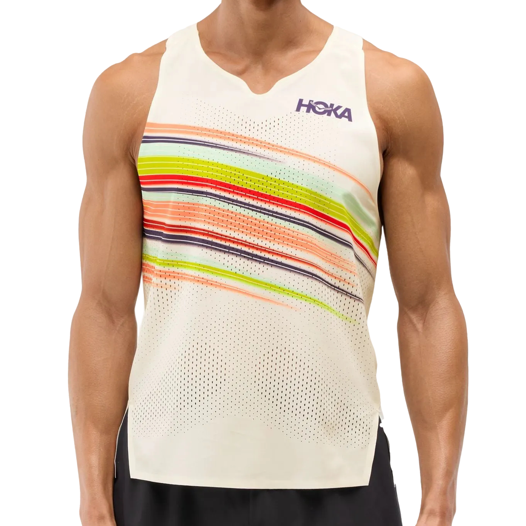 Hoka Herren Race Day Singlet – Alabaster Flare – SS26