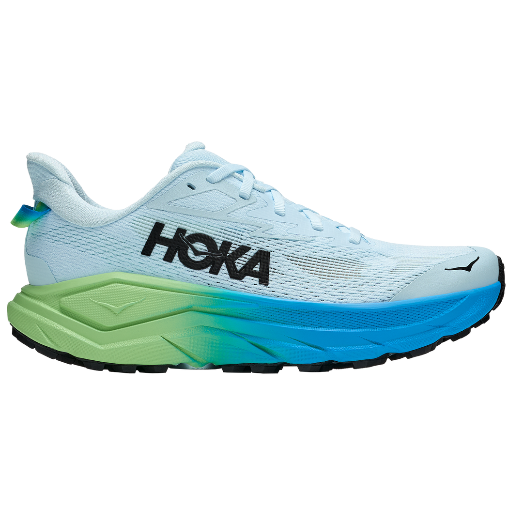 Hoka Womens Challenger 8 Wide - D Width - Glimmering Blue/Tart Apple - Trail - AW26