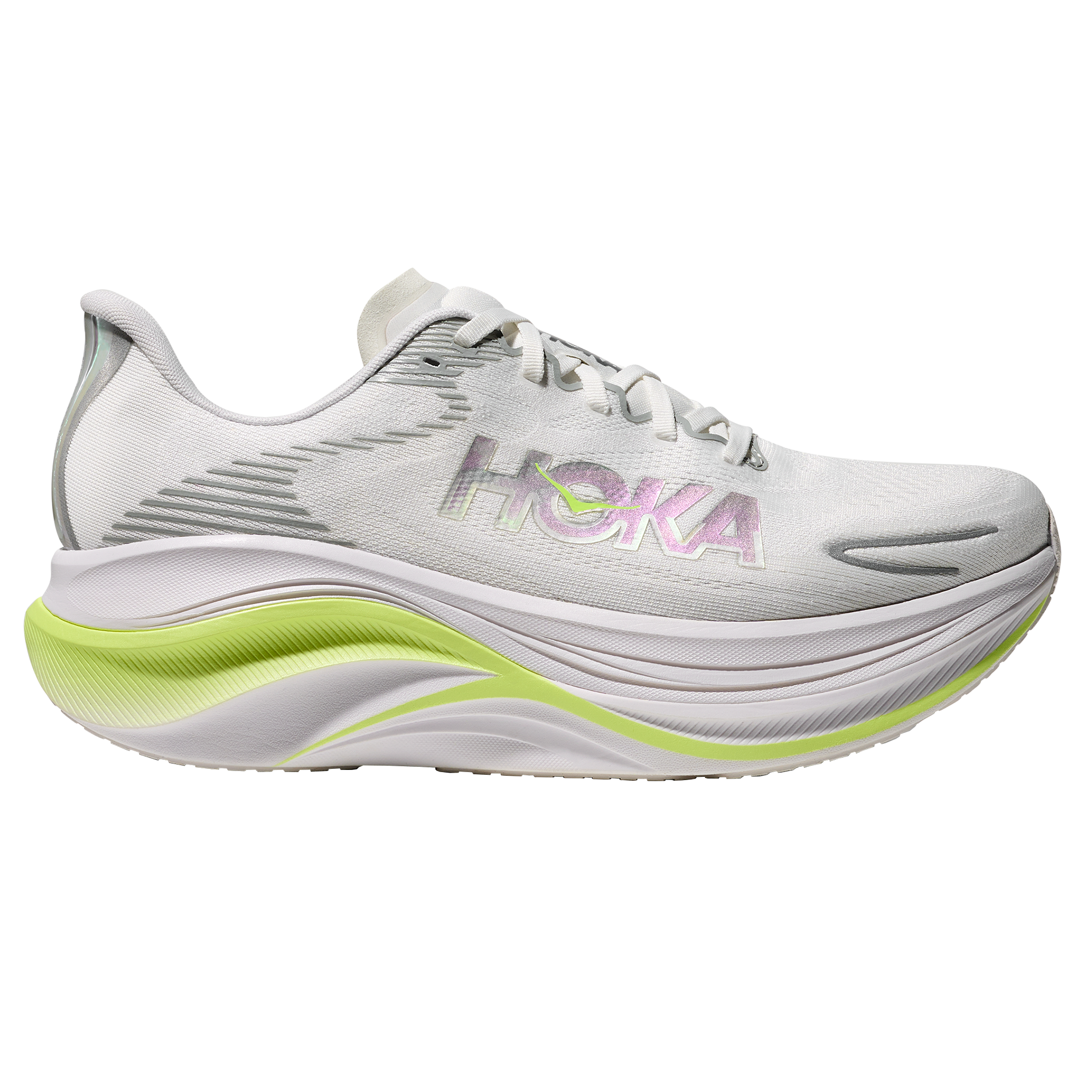Hoka Womens Skyward X 2 - White/Neon Yuzu - Neutral - SS26