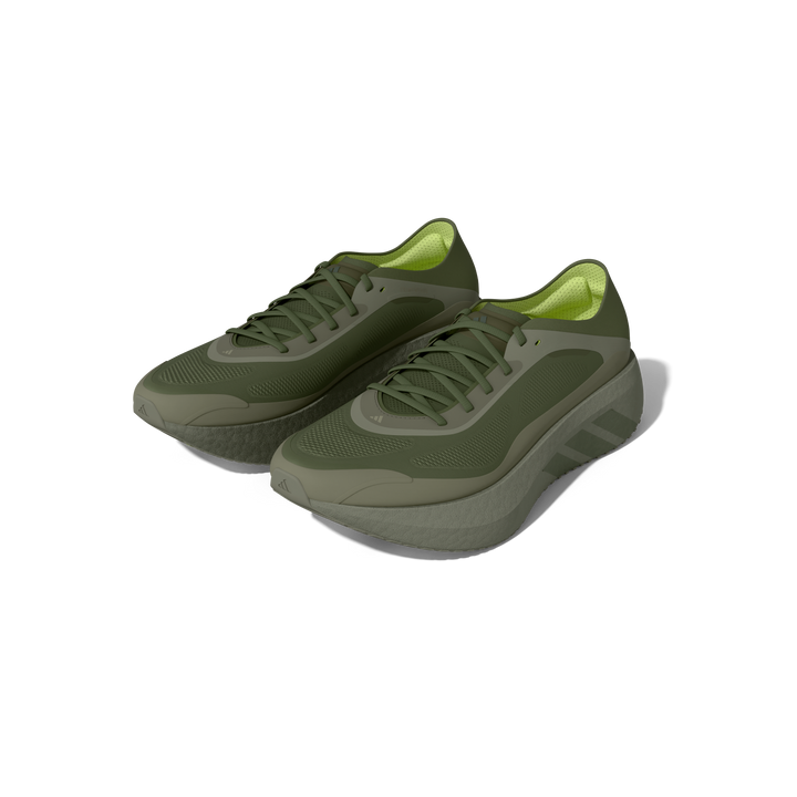 Adidas Mens Hyperboost Run - Silver Pebble/Medium Dark Khaki/Frozen Lemon - Neutral - AW26