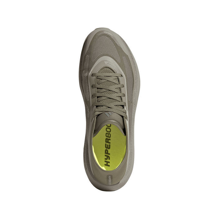 Adidas Mens Hyperboost Run - Silver Pebble/Medium Dark Khaki/Frozen Lemon - Neutral - AW26