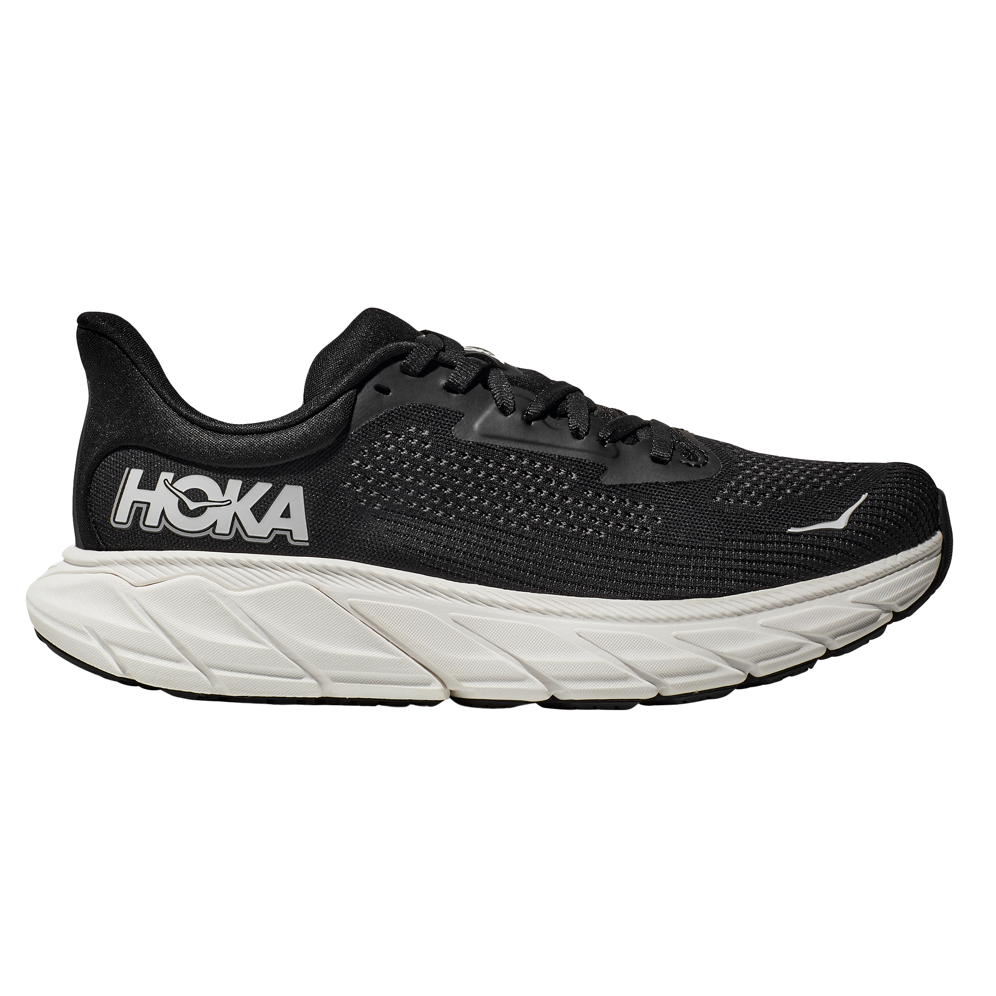 Hoka Mens Arahi 7 Wide - 2E Width - Black/White - Stability